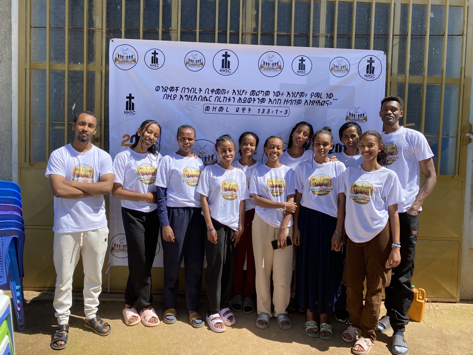Hope and Harvest Ministry volunteers posing together